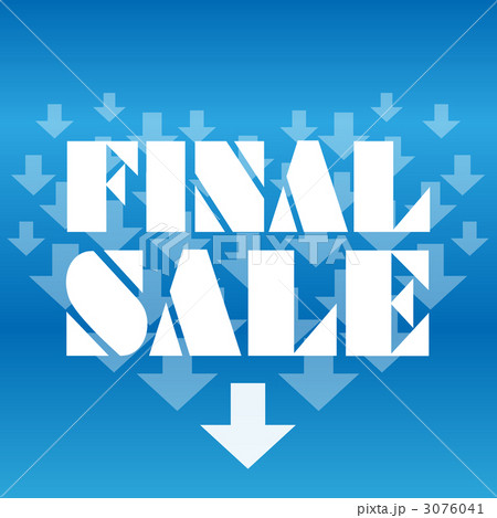 SALE-05■セール・ファイナルセール・バーゲン・売り出し・特価・ハート・矢印・青 3076041