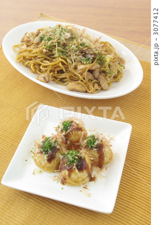 焼きそばとたこ焼き 焼きそばとたこ焼き 3077412