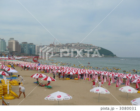 韓国 釜山 海雲台 海水浴場　  3080031