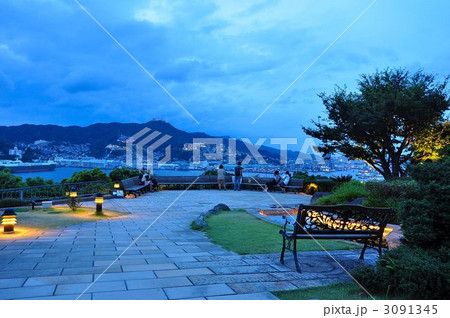 グラバー園　旧三菱第2ドックハウスからの眺め 3091345