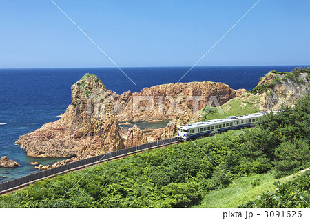 青森　深浦　五能線 3091626