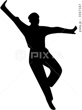ダンスポーズのイラスト素材