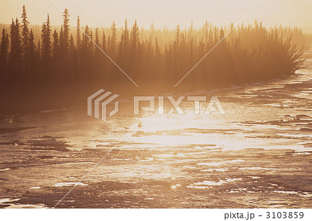 川霧に包まれるタナナ河 川霧に包まれるタナナ河 3103859