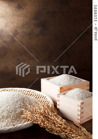 お米集合+稲穂 お米集合+稲穂 3108695