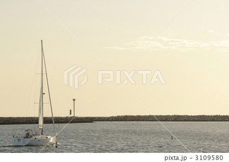 ベニスビーチのヨット 3109580