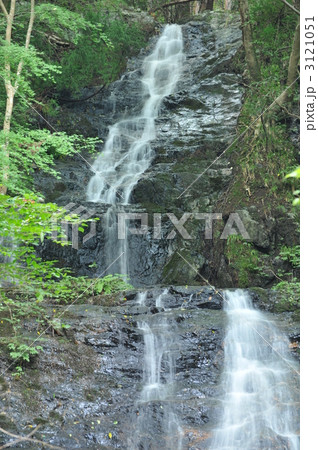横野滝 三の滝2 岡山県津山市の写真素材