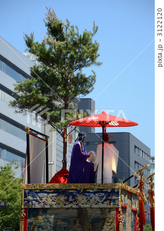 祇園祭 白楽天山の写真素材