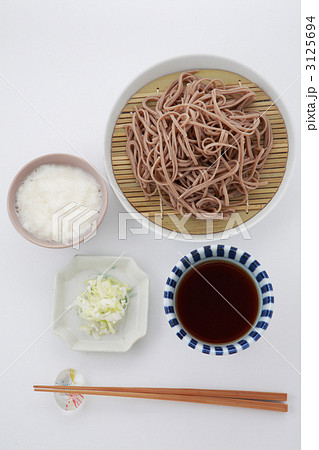 冷やしとろろ蕎麦俯瞰 冷やしとろろ蕎麦俯瞰 3125694