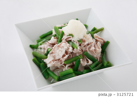 茹で豚とインゲン冷しゃぶ 3125721