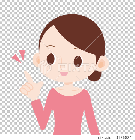 女性 上半身 ひらめき 3126824