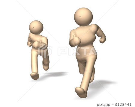 追跡をあらわすCGイラスト 追跡をあらわすCGイラスト 3128441