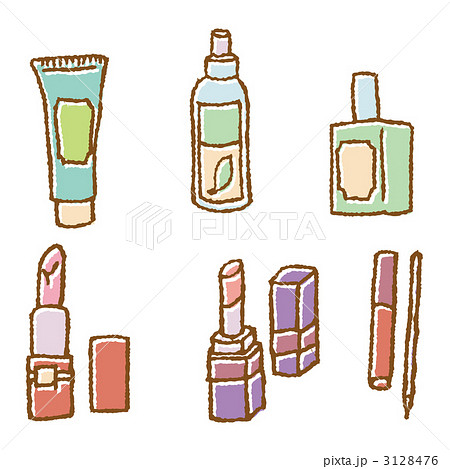 化粧用品 化粧品 化粧水のイラスト素材