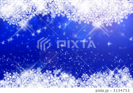雪の結晶上下青 3134753
