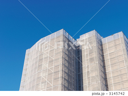 修繕中のマンション 修繕中のマンション 3145742