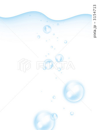 水 気泡 泡のイラスト素材