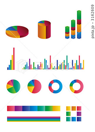グラフ 比較 分析のイラスト素材