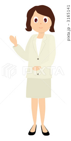 案内する女性　A 3165141