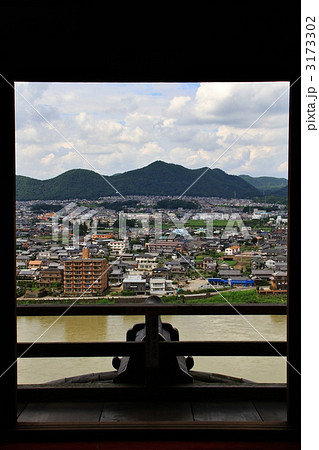 国宝　犬山城天守からの風景 3173302
