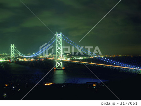 明石大橋の夜景 3177061