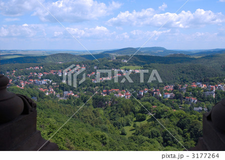 ヴァルトブルク城城内からの眺望 3177264