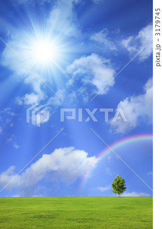 草原と青空 3179745