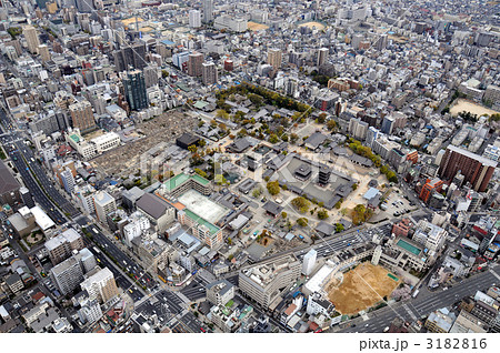 四天王寺を空撮 3182816