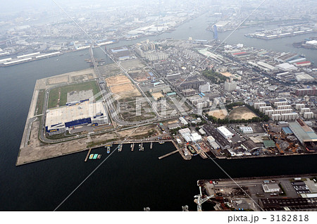 大阪市大正区鶴浜を空撮 3182818