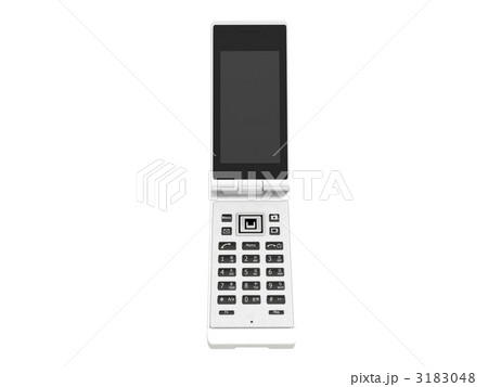 ケータイ電話　白 3183048
