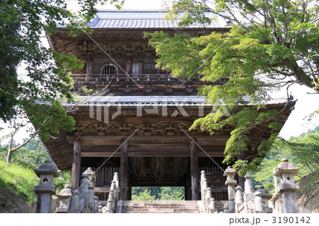 四国別格霊場第15番、金毘羅奥の院「箸蔵寺」の仁王門 3190142