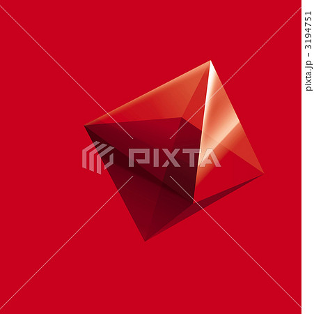 立体 菱形クリスタルのイラスト素材 3194751 Pixta