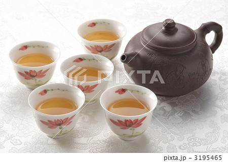 中国茶 お茶 中国 茶器 中国茶器セット 中国茶器 の写真素材