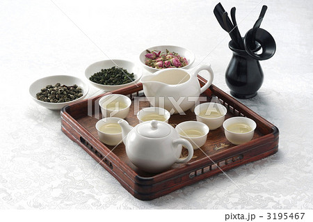 中国茶 お茶 中国 茶器 中国茶器セット 中国茶器 の写真素材 [3195467 ...