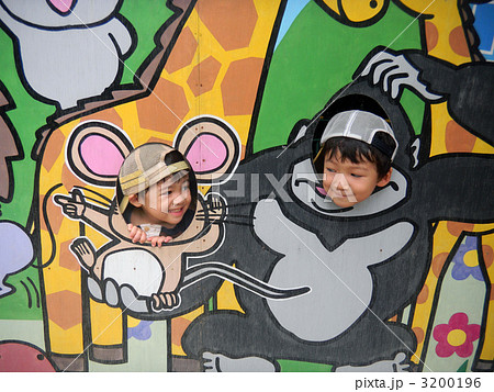 顔出しパネルの写真素材