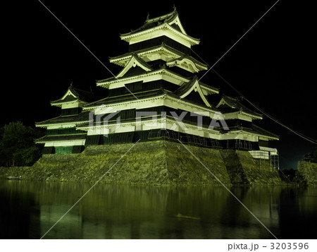 夜の松本城 夜の松本城 3203596