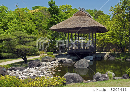好古園　築山池泉の庭　臨泉亭 3205411
