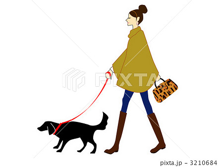 秋犬散歩 3210684