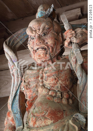 四国別格霊場第15番.金毘羅奥の院「箸蔵寺」仁王門「仁王像」阿形 3216615
