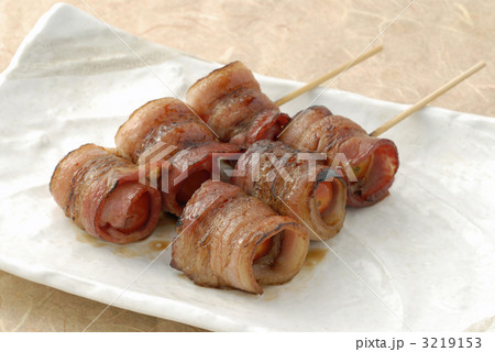 ミニトマトベーコン巻き串焼き 3219153