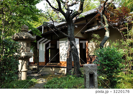 池上本門寺 松濤園茶室 根庵の写真素材