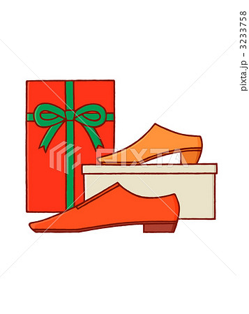 靴とプレゼントのイラスト素材