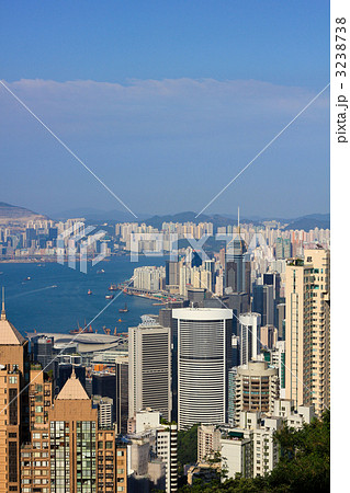 昼/ヴィクトリアピーク/香港島/香港/特別行政区/中国 昼/ヴィクトリアピーク/香港島/香港/特別行政区/中国 3238738