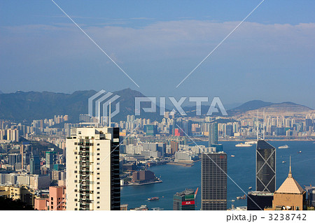 昼/ヴィクトリアピーク/香港島/香港/特別行政区/中国 昼/ヴィクトリアピーク/香港島/香港/特別行政区/中国 3238742