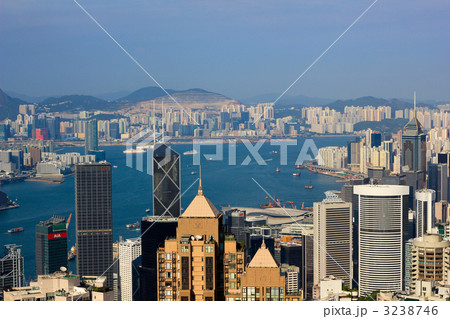 昼/ヴィクトリアピーク/香港島/香港/特別行政区/中国 昼/ヴィクトリアピーク/香港島/香港/特別行政区/中国 3238746