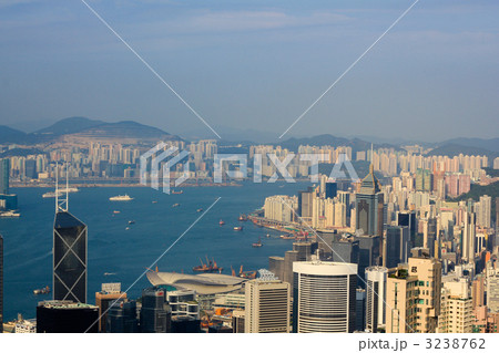 昼／ヴィクトリアピーク／香港島／香港／特別行政区／中国 3238762