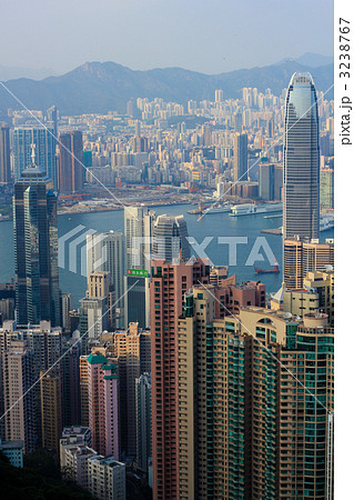 昼／ヴィクトリアピーク／香港島／香港／特別行政区／中国 3238767