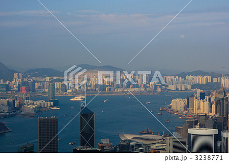 昼／ヴィクトリアピーク／香港島／香港／特別行政区／中国 3238771