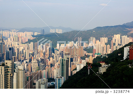 昼/ヴィクトリアピーク/香港島/香港/特別行政区/中国 昼/ヴィクトリアピーク/香港島/香港/特別行政区/中国 3238774