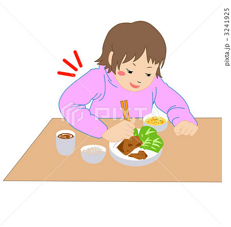 行儀悪い子供4のイラスト素材 行儀悪い子供4のイラスト素材