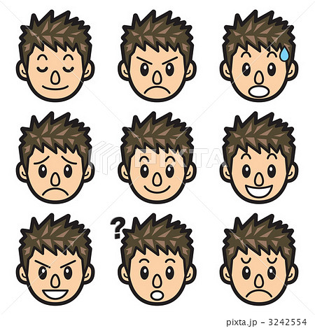 男性　顔 3242554