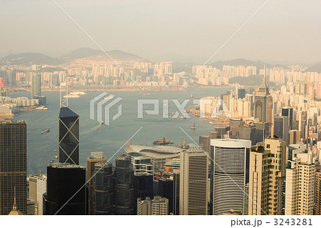 夕方/ヴィクトリアピーク/香港島/香港/特別行政区/中国 夕方/ヴィクトリアピーク/香港島/香港/特別行政区/中国 3243281